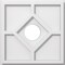 Ekena Millwork Embry Architectural Grade PVC Contemporary Ceiling Medallion, 12"OD x 3"ID x 4"C x 1"P CMP12EY-03000 - alternate 1
